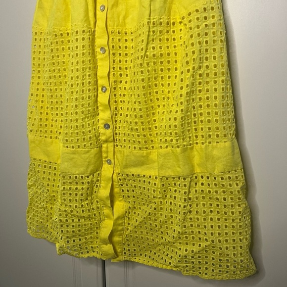 Belle Badgley Mischka Dailey Eyelet Linen Dress - Picture 4 of 12